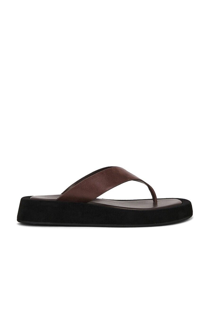 Tony Bianco Ives Sandal in Choc Vintage leather platform heel square toe